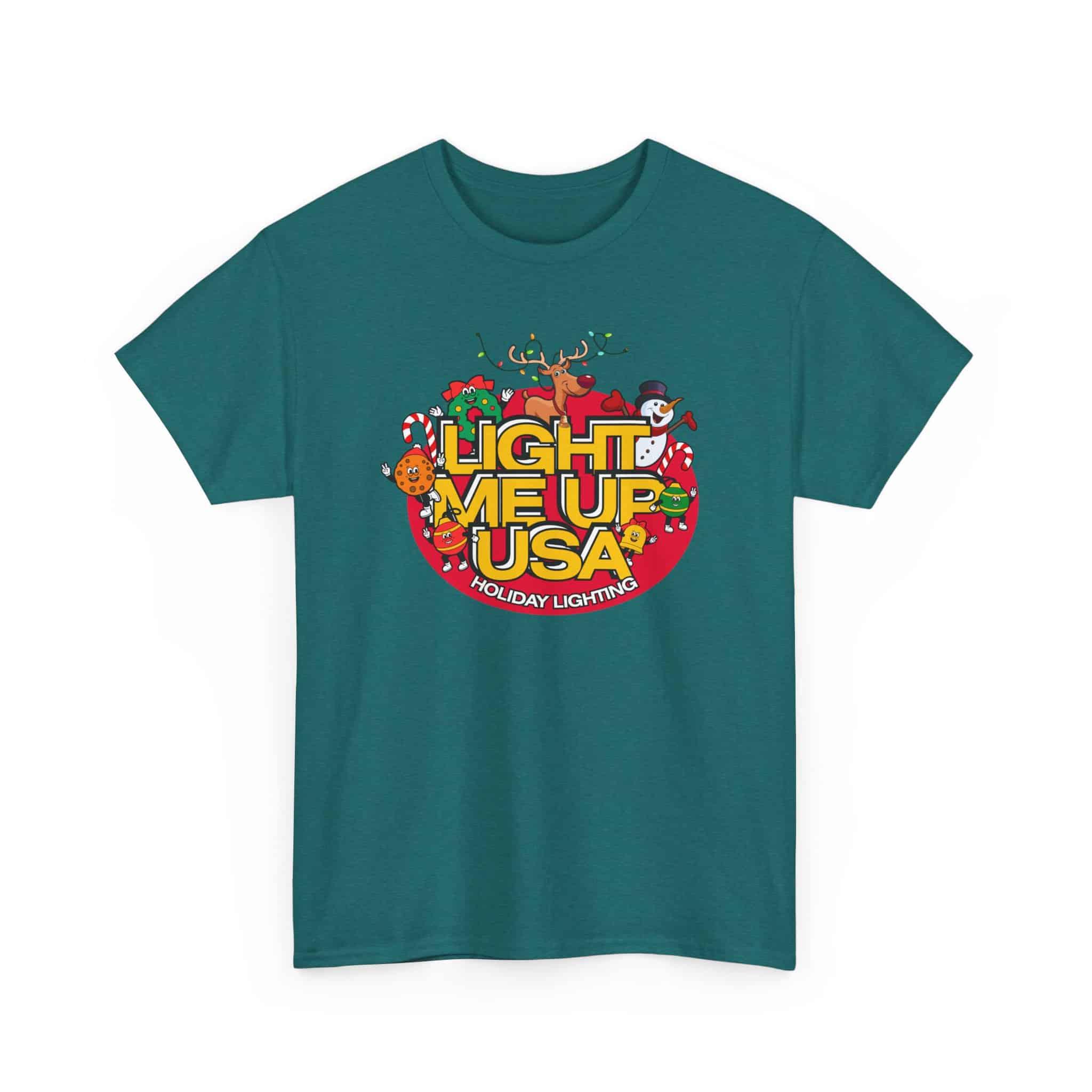 Light Me Up USA Graphic Tee, Unisex Cotton T-Shirt, Holiday Celebration Shirt, Festive Apparel, Gifts for Friends & Family - Image 12