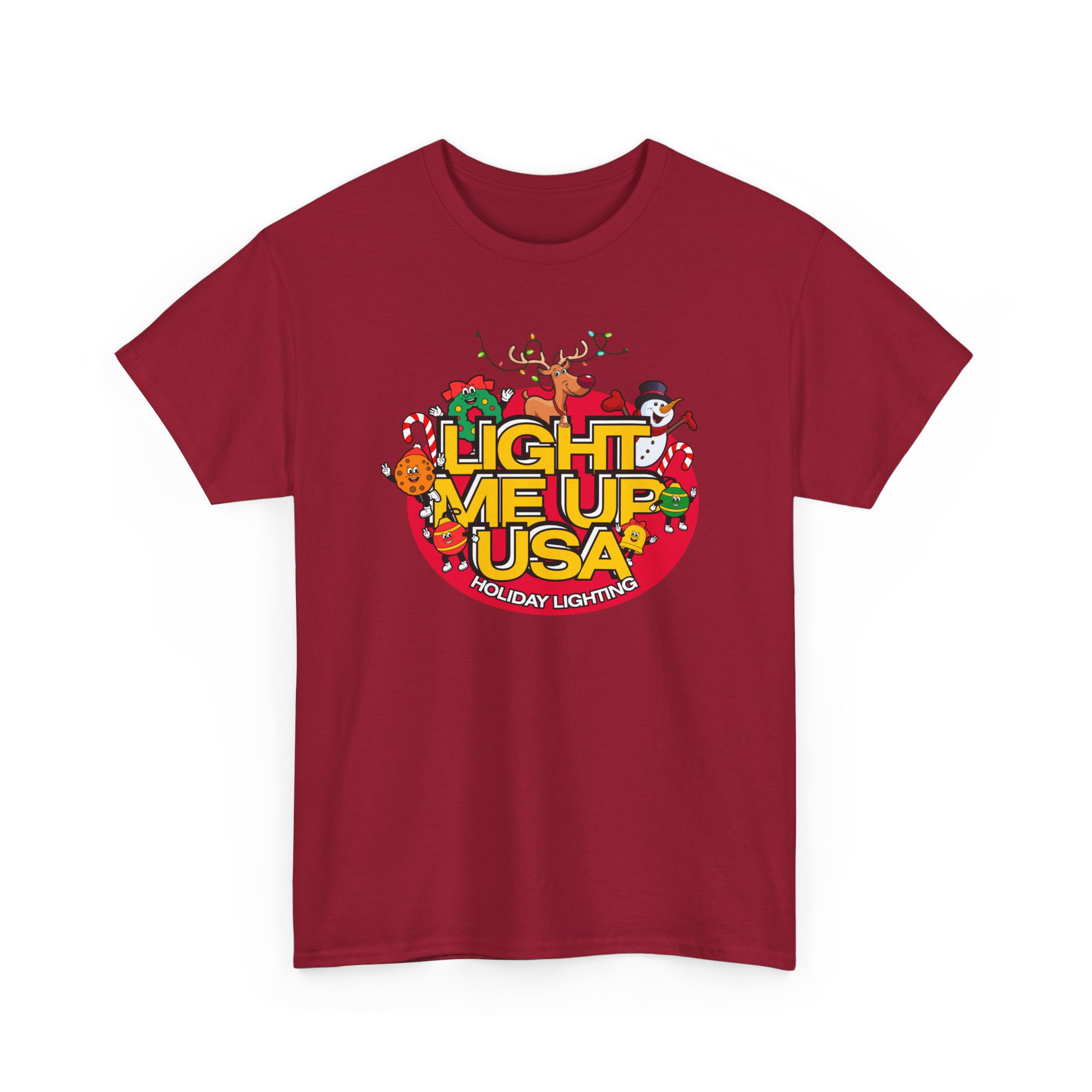 Light Me Up USA Graphic Tee, Unisex Cotton T-Shirt, Holiday Celebration Shirt, Festive Apparel, Gifts for Friends & Family - Image 21