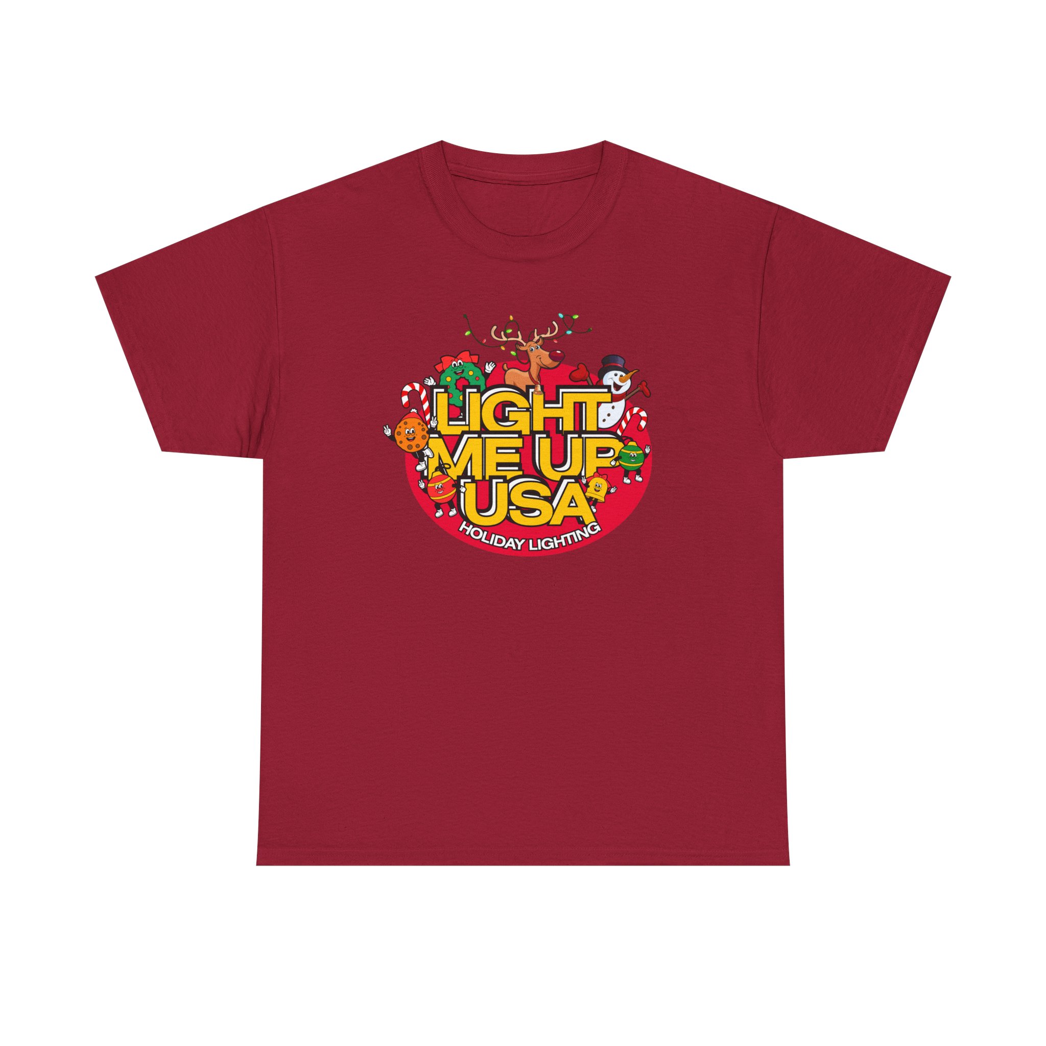 Light Me Up USA Graphic Tee, Unisex Cotton T-Shirt, Holiday Celebration Shirt, Festive Apparel, Gifts for Friends & Family - Image 19