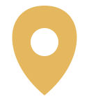 Gold location pin Gold location pin